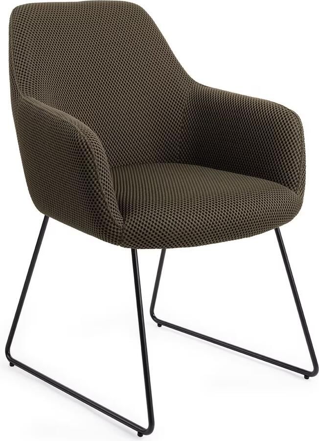 Jesper Home Eetkamerstoel Hiroo Slide Black Jungle Jewel