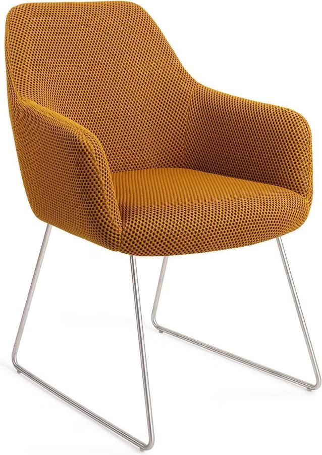 Jesper Home Eetkamerstoel Hiroo Slide Steel Groovy Garam