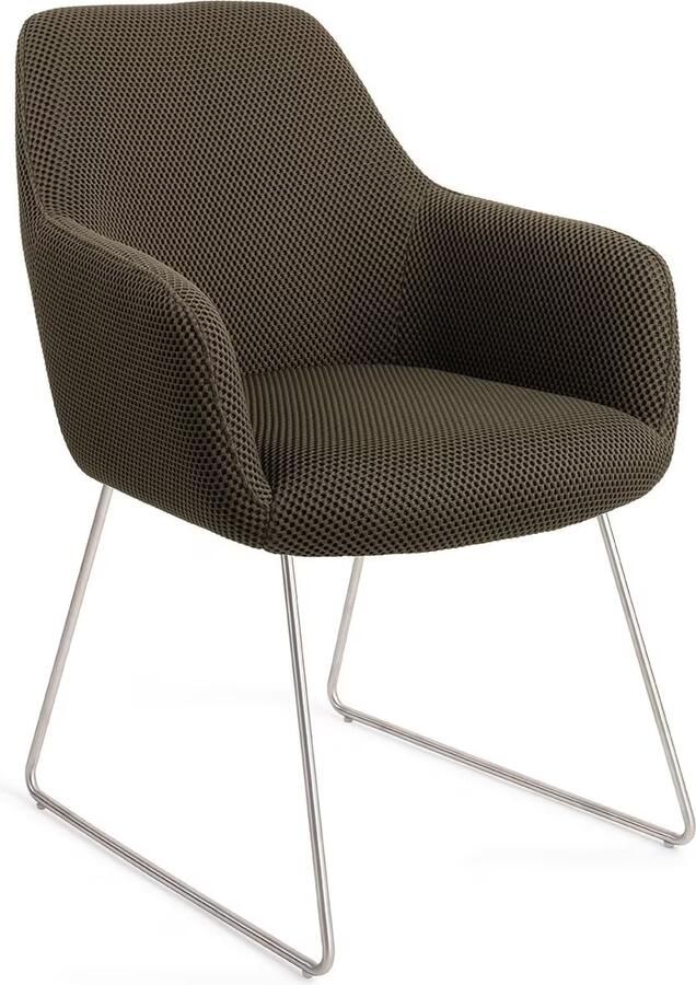 Jesper Home Eetkamerstoel Hiroo Slide Steel Jungle Jewel