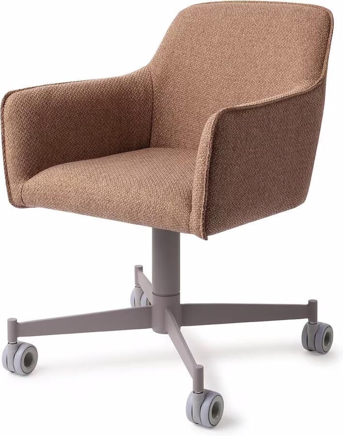 Jesper Home Eetkamerstoel Hofu Caster Grey French Toast