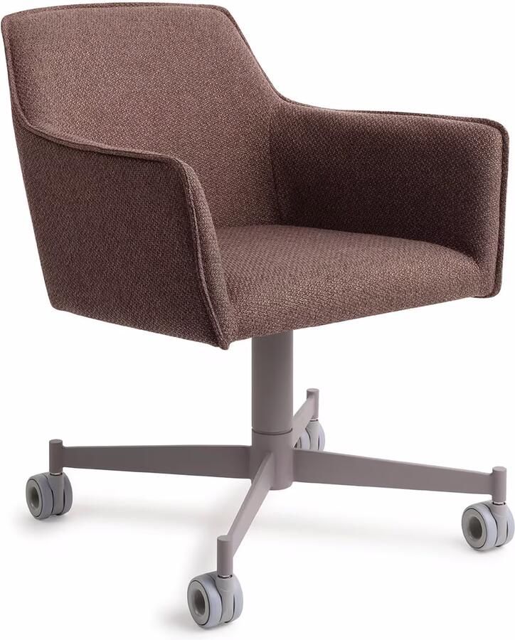 Jesper Home Eetkamerstoel Hofu Caster Grey Potters Clay