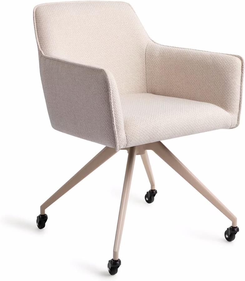 Jesper Home Eetkamerstoel Hofu Glide Beige Enoki