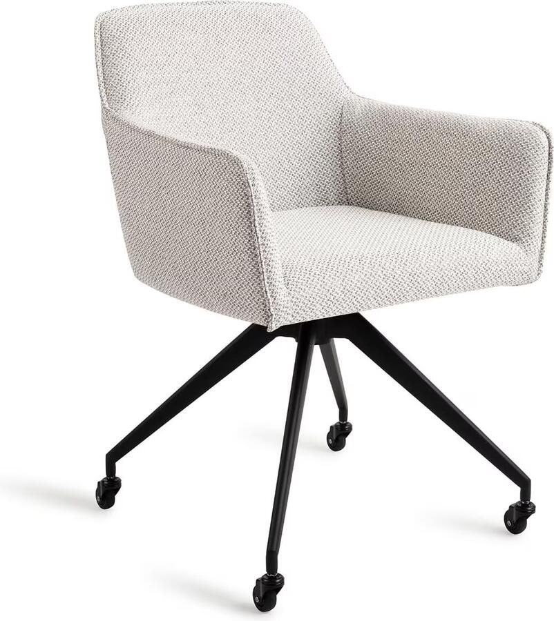 Jesper Home Eetkamerstoel Hofu Glide Black Checkers Charm