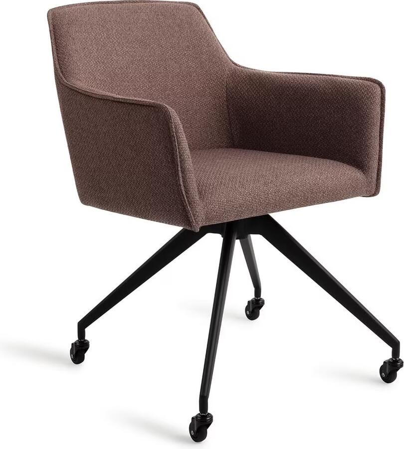 Jesper Home Eetkamerstoel Hofu Glide Black Potters Clay