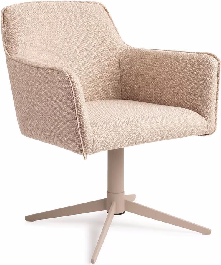 Jesper Home Eetkamerstoel Hofu Quad Beige Wild Walnut