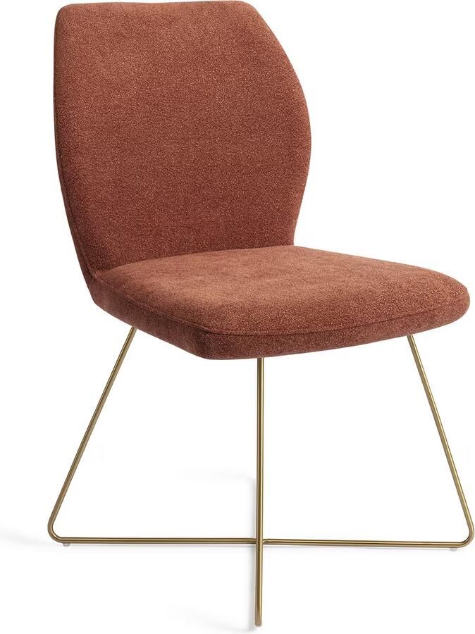 Jesper Home Eetkamerstoel Ikata Cross Gold Cosy Copper