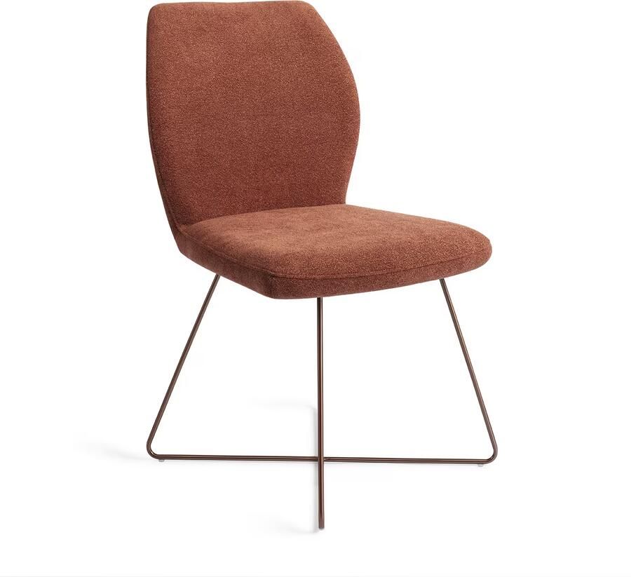 Jesper Home Eetkamerstoel Ikata Cross Rose Cosy Copper