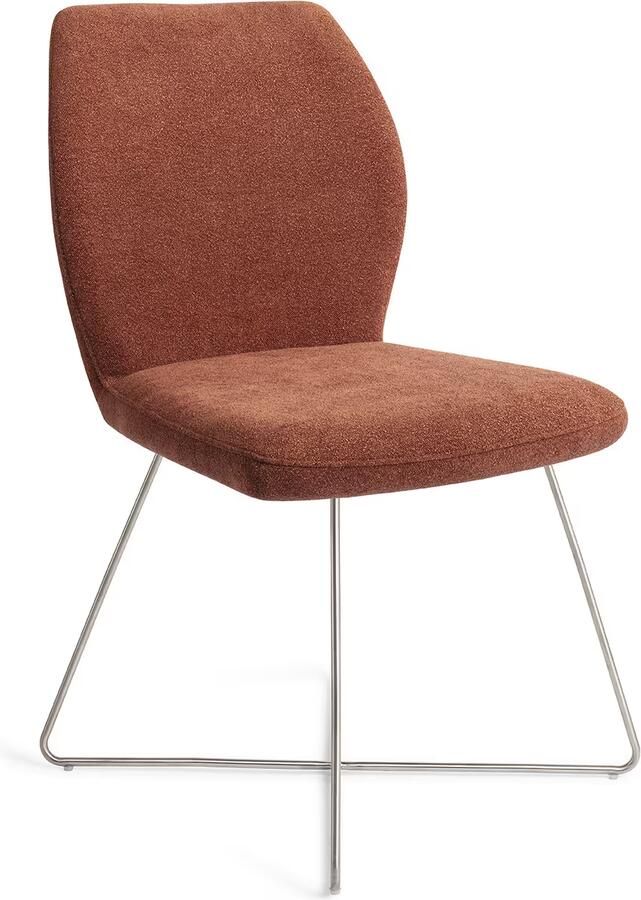 Jesper Home Eetkamerstoel Ikata Cross Steel Cosy Copper