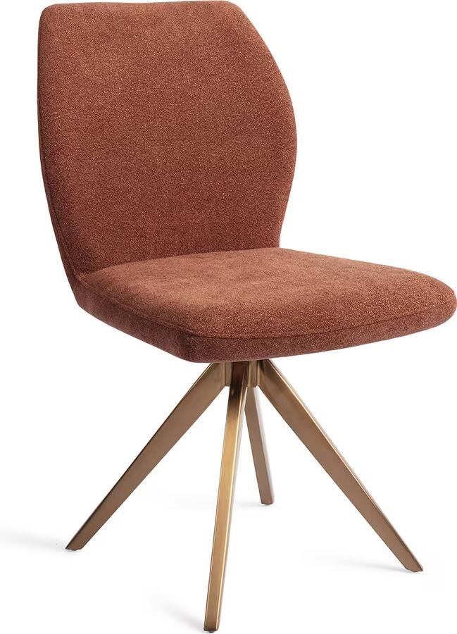 Jesper Home Eetkamerstoel Ikata Turn Rose Draaibaar Cosy Copper