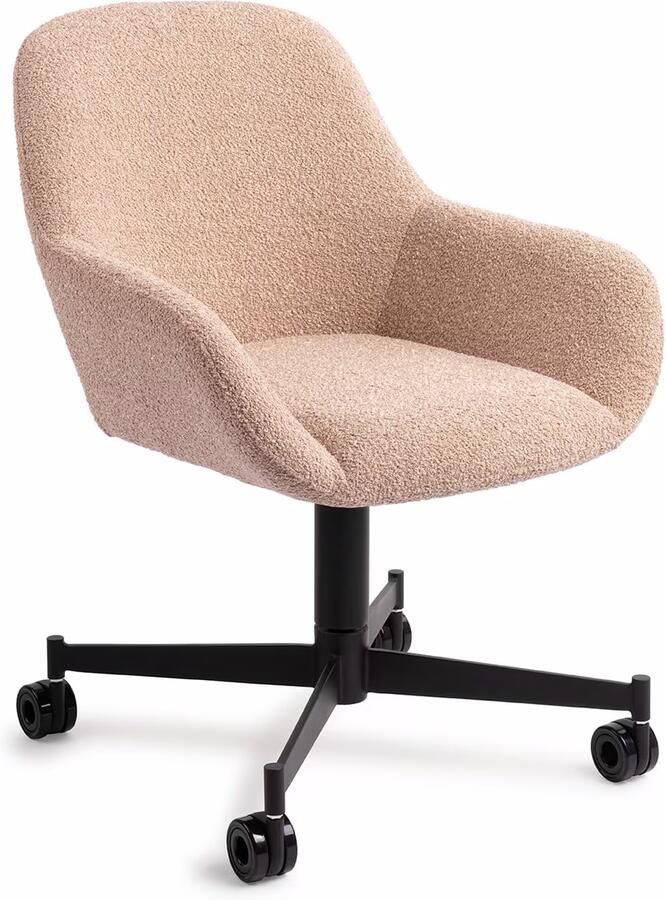 Jesper Home Eetkamerstoel Kushi Caster Black Flax Relax