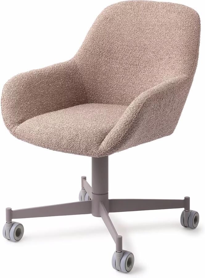 Jesper Home Eetkamerstoel Kushi Caster Grey Stone Haze