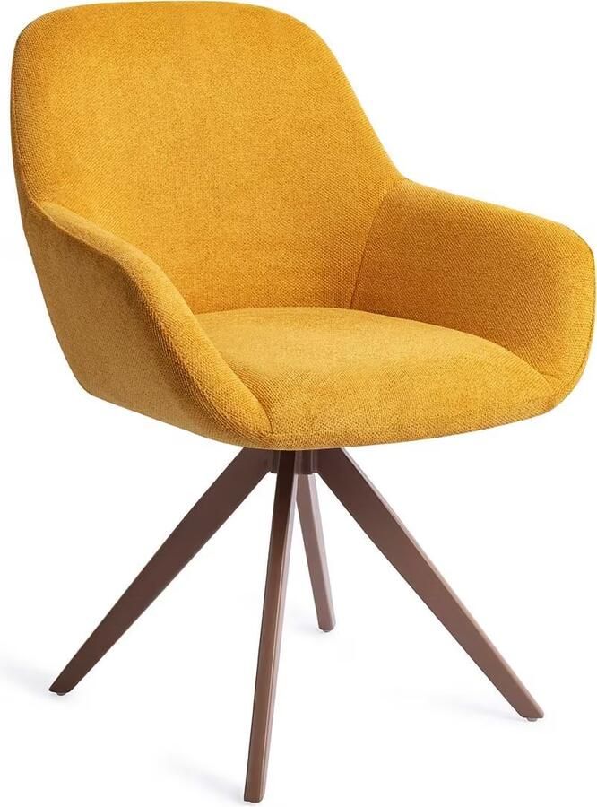 Jesper Home Eetkamerstoel Kushi Draaibaar Turn Brown Sweet Corn