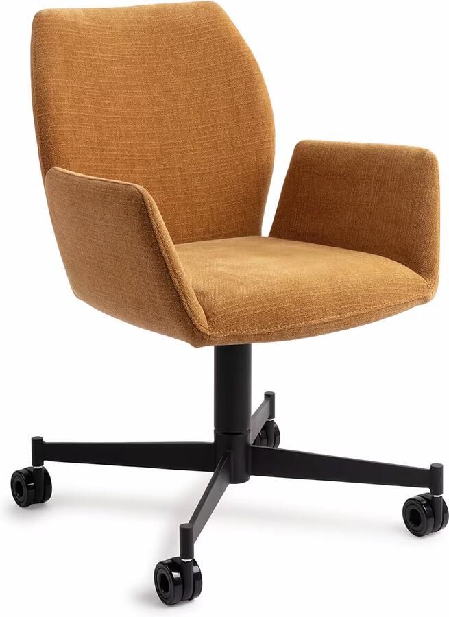 Jesper Home Eetkamerstoel Misaki Caster Black Honey Harvest