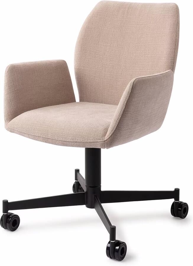 Jesper Home Eetkamerstoel Misaki Caster Black Sand Strand