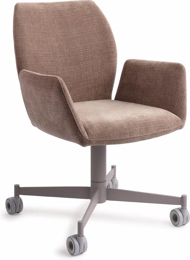 Jesper Home Eetkamerstoel Misaki Caster Grey Mocha Mist