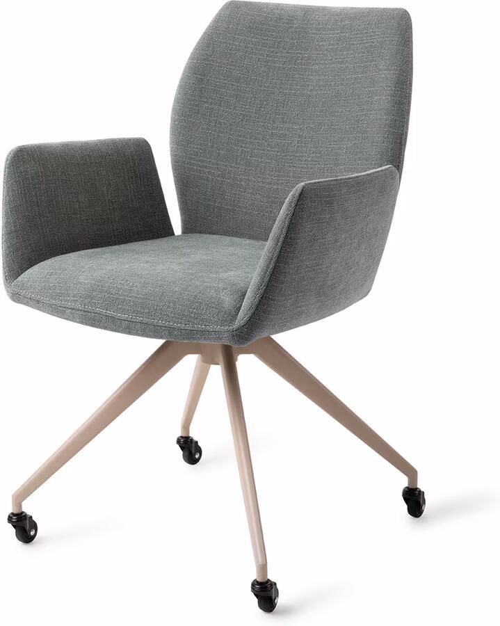 Jesper Home Eetkamerstoel Misaki Glide Beige Breezy Blue