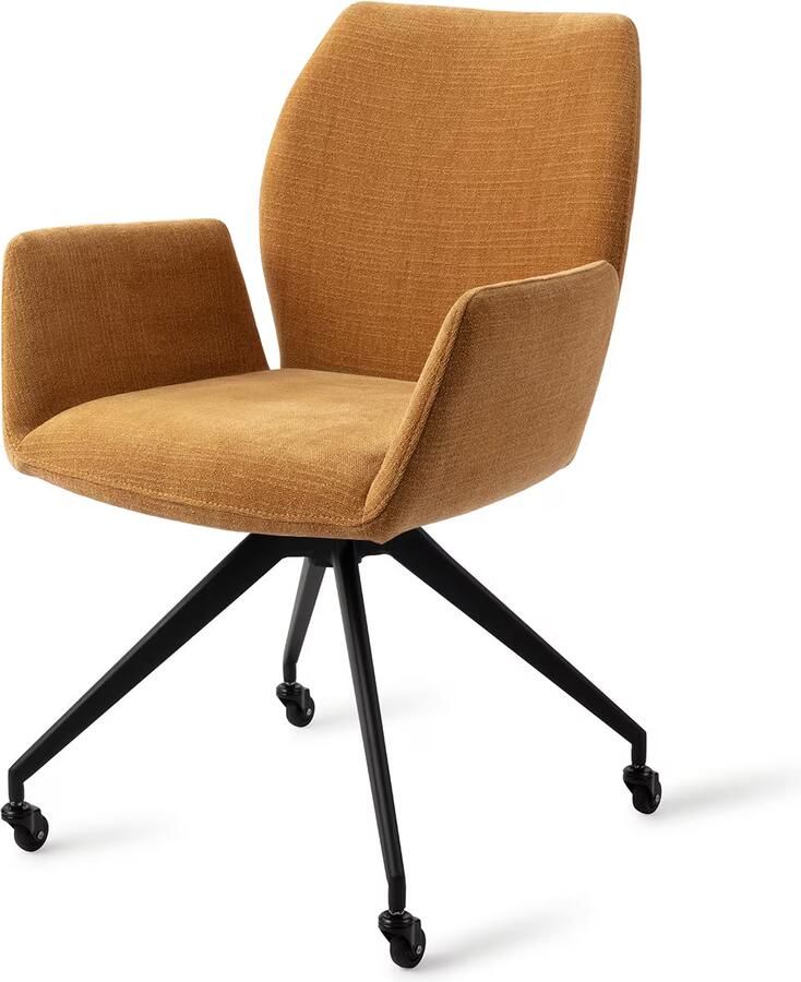 Jesper Home Eetkamerstoel Misaki Glide Black Honey Harvest