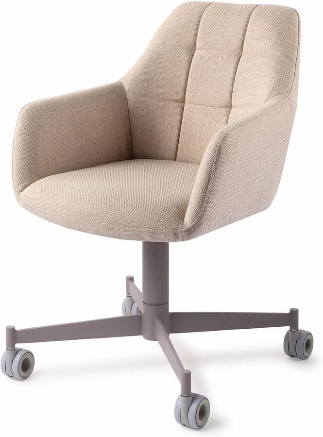 Jesper Home Eetkamerstoel Noto Caster Grey Overnight Oats