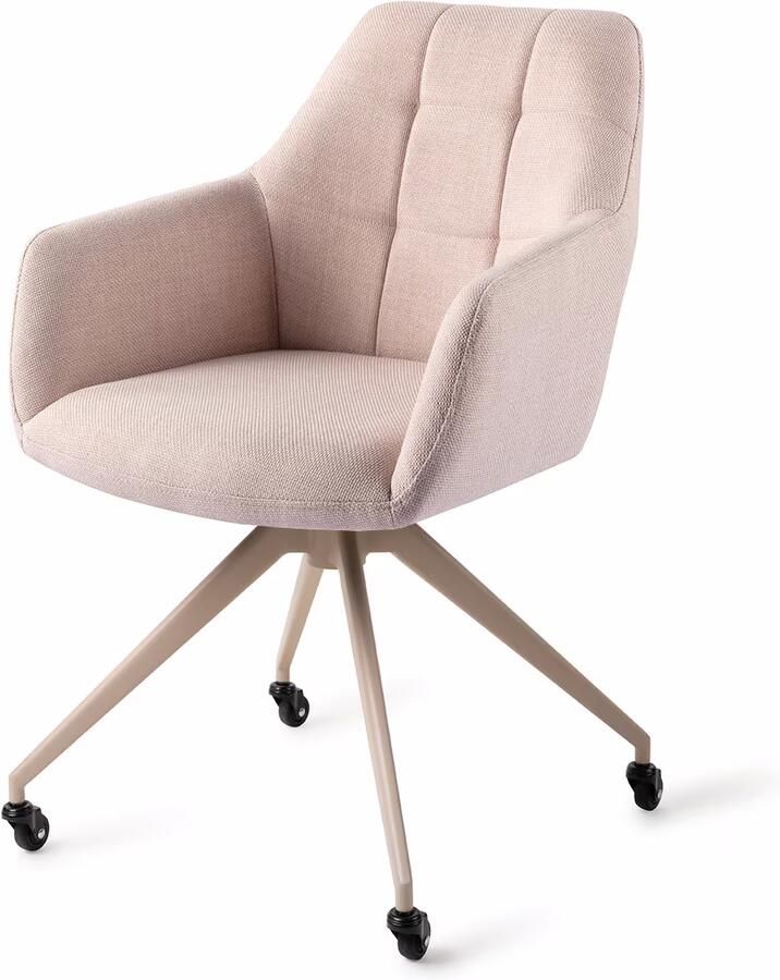Jesper Home Eetkamerstoel Noto Glide Beige Petal Pink