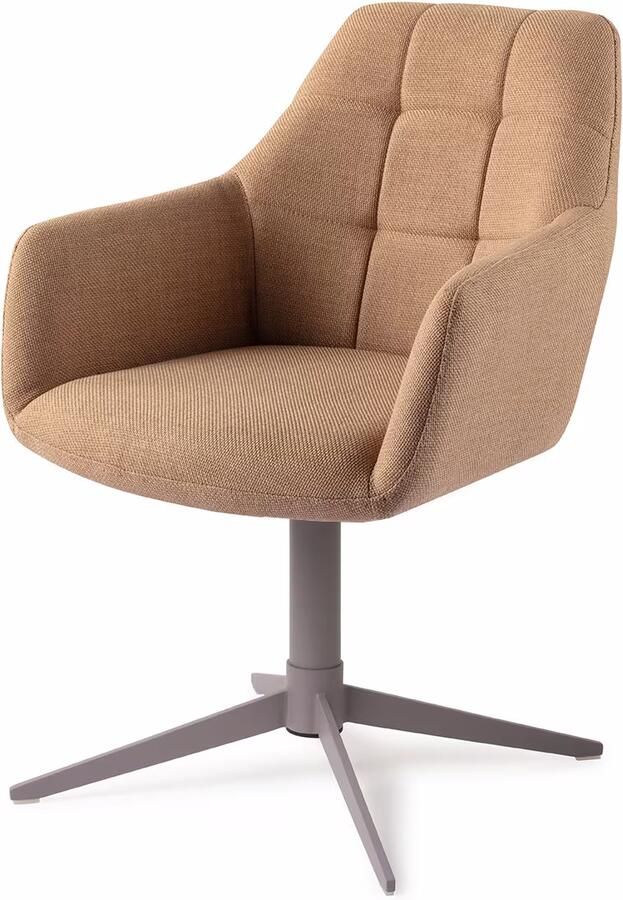 Jesper Home Eetkamerstoel Noto Quad Grey Toasted Toffee