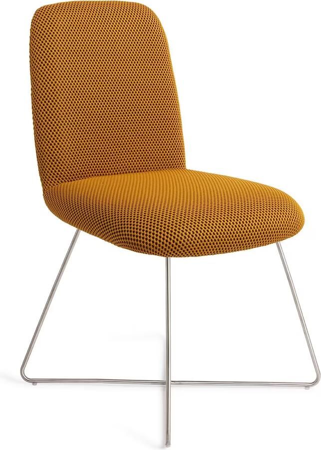 Jesper Home Eetkamerstoel Taiwa Cross Steel Groovy Garam