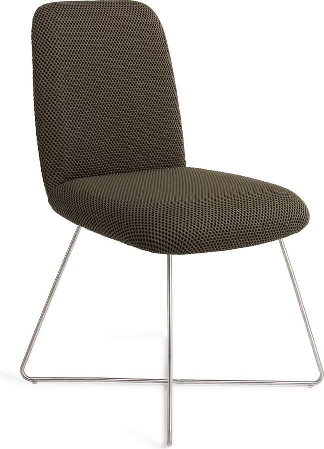 Jesper Home Eetkamerstoel Taiwa Cross Steel Jungle Jewel