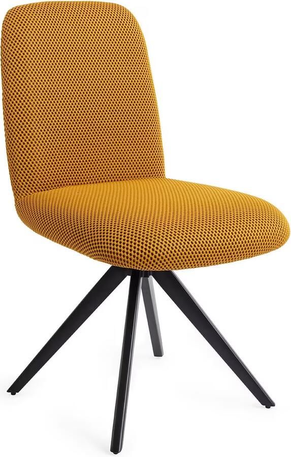 Jesper Home Eetkamerstoel Taiwa Draaibaar Turn Black Groovy Garam