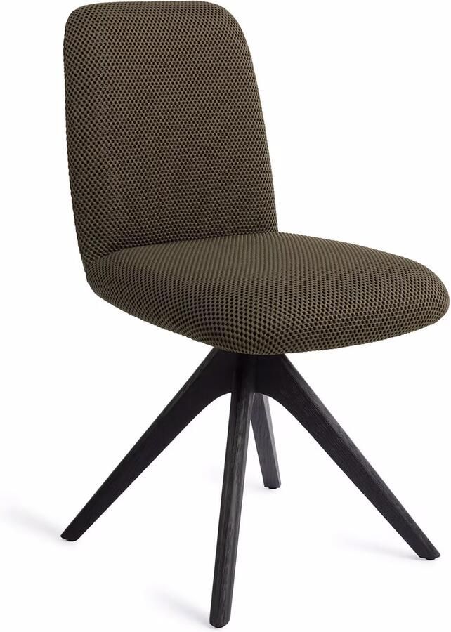 Jesper Home Eetkamerstoel Taiwa Revolve Oak Black Jungle Jewel