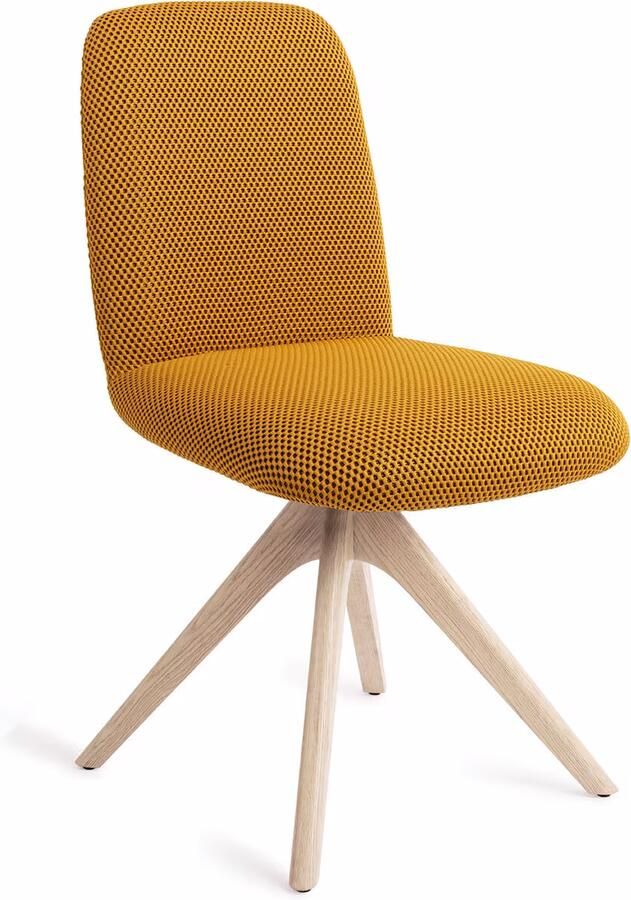 Jesper Home Eetkamerstoel Taiwa Revolve Oak Bleach Groovy Garam