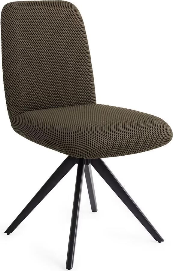 Jesper Home Eetkamerstoel Taiwa Turn Black Jungle Jewel