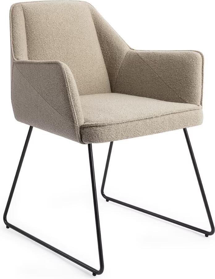 Jesper Home Eetkamerstoel 'Tome' Slide Black Great Greige