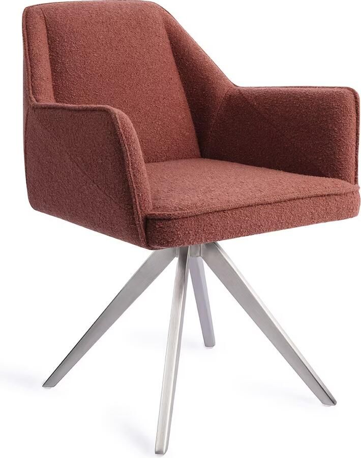 Jesper Home Eetkamerstoel 'Tome' Turn Steel Draaibaar Shabby Saffron