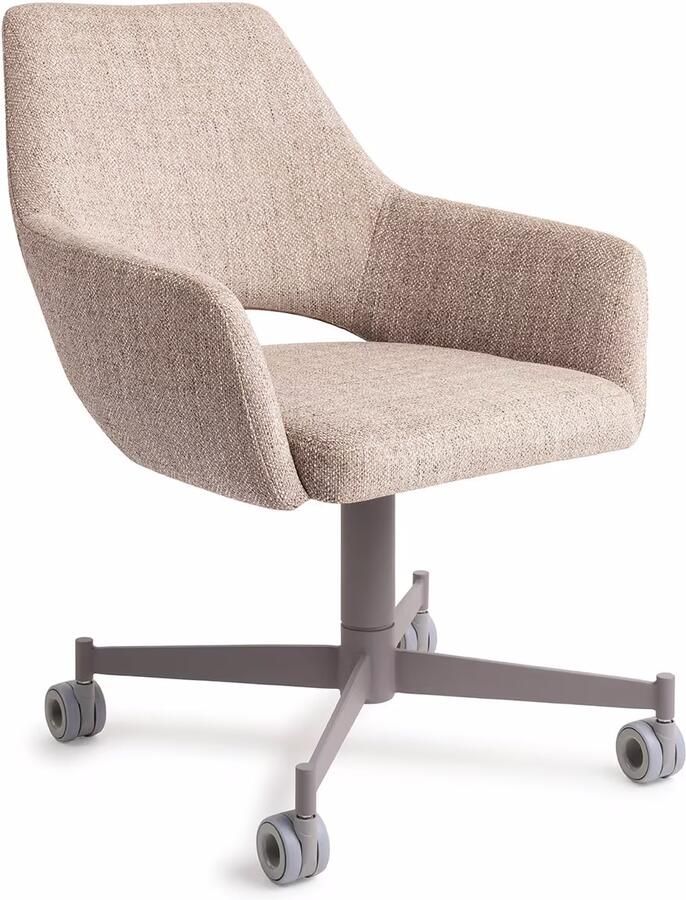 Jesper Home Eetkamerstoel Yanai Caster Grey Biscuit Beach