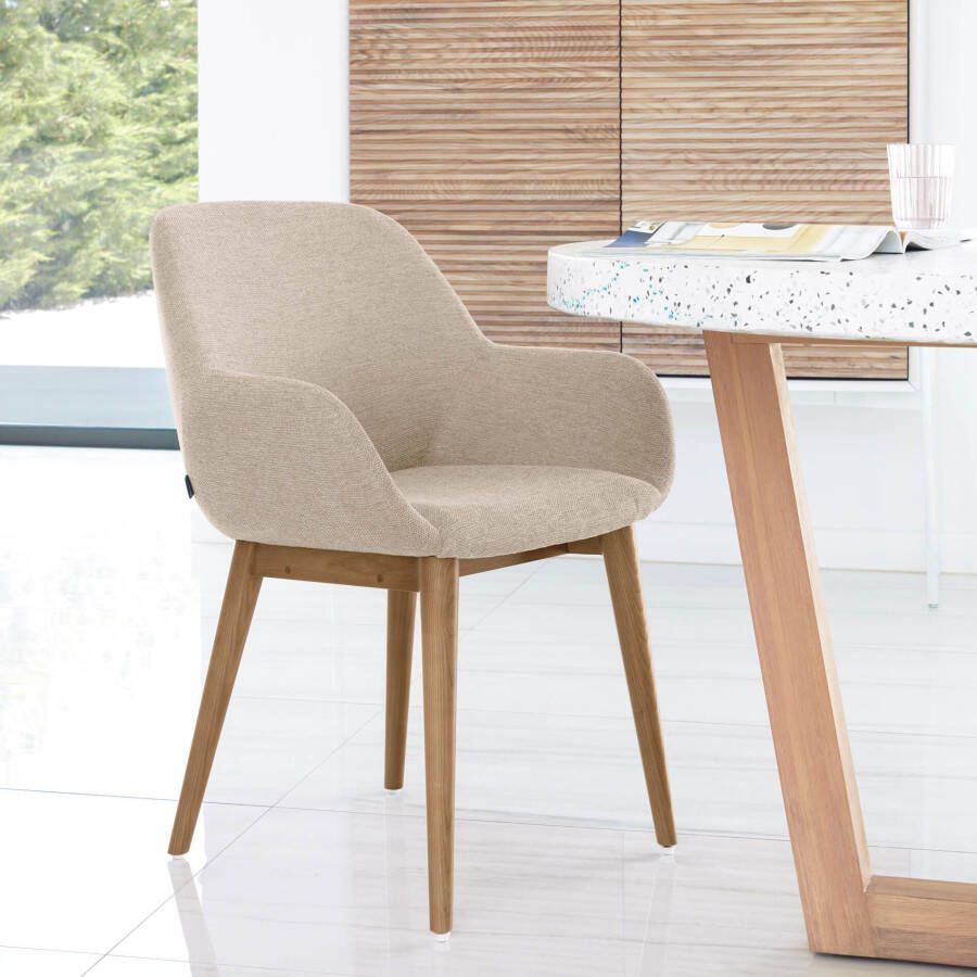 Kave Home Eetkamerstoel Konna Beige