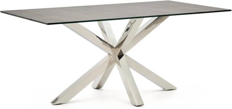 Kave Home Eettafel Argo Keramiek 160 x 90cm Bruin