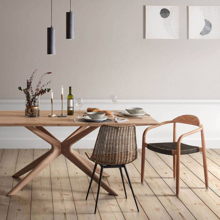 Kave Home Eettafel Armande Licht Eiken Wit