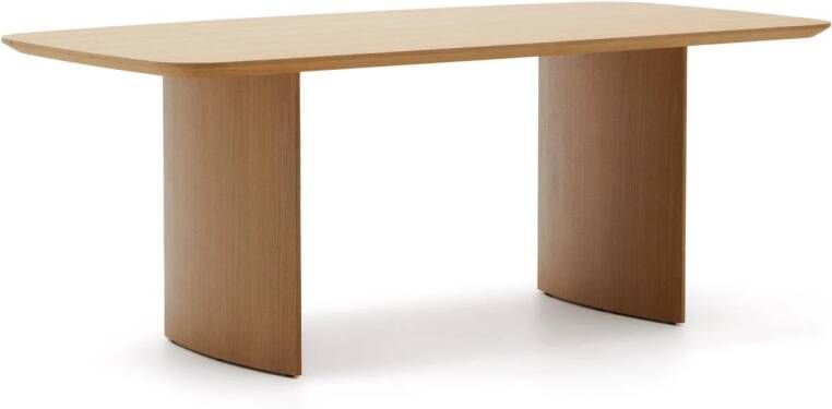 Kave Home Eettafel Litto Deens ovaal Eiken 200 x 100cm Bruin