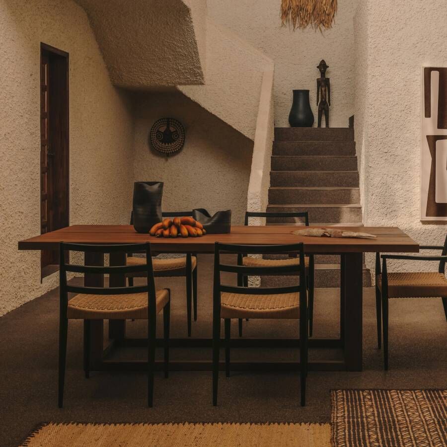 Kave Home Eettafel Sashi Teakhout 220 x 100cm Bruin