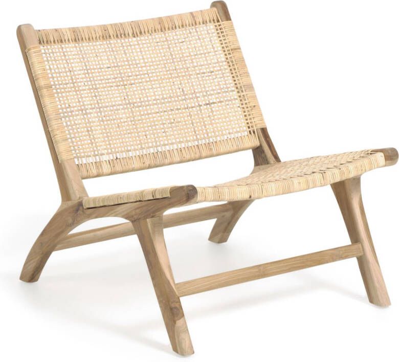 Kave Home Beida fauteuil massief teakhout - Foto 2