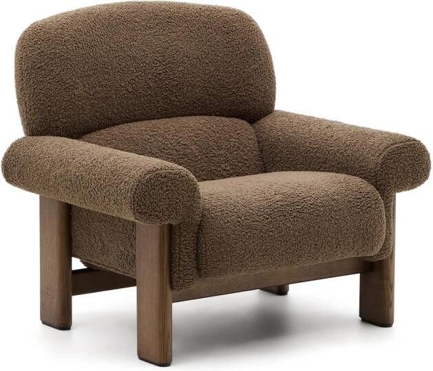 Kave Home Fauteuil Cabana Bouclé Taupe