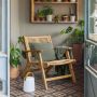 Kave Home Geralda fauteuil in acaciahout met natuurlijke afwerking FSC 100% - Thumbnail 2