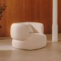 Kave Home Fauteuil Martina Bouclé Wit - Thumbnail 2