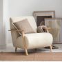 Kave Home Meghan Fauteuil Wit (naturel) - Thumbnail 2