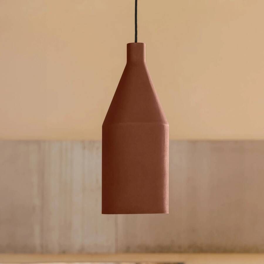 Kave Home Hanglamp Peralta Terracotta look Bruin