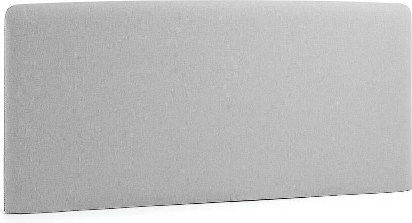Kave Home Dyla hoofdbord met afneembare hoes in grijs voor bedden van 160 cm