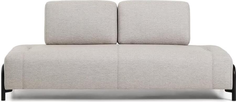 Kave Home 2-zits Bank Compo Beige Zwart