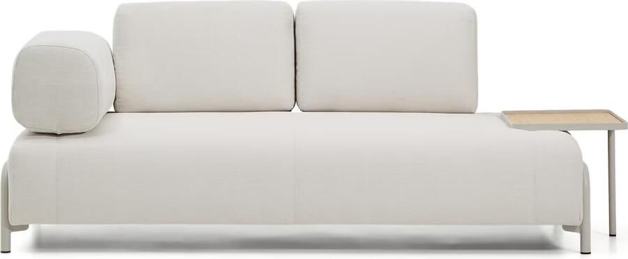 Kave Home 2-zits Bank Compo Met bijzettafel Beige