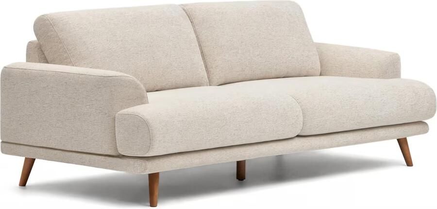 Kave Home 2-zits Bank Karin 211cm Beige Walnoot