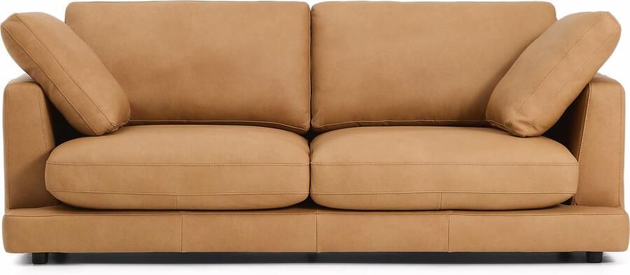 Kave Home 3-zits Bank Gala Leder Bruin