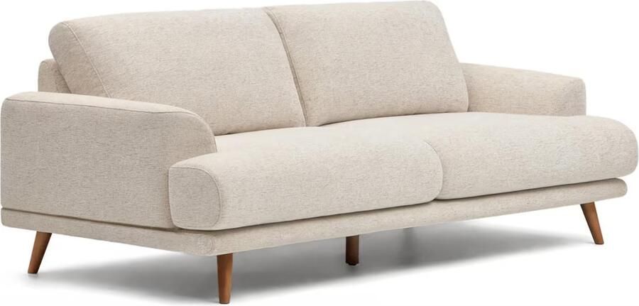 Kave Home 3-zits Bank Karin 231cm Beige Walnoot